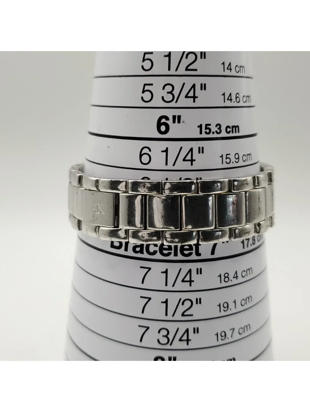 Anne Klein Watch Women 24mm New Battery Silver Tone Rhinestone Roman Numerals